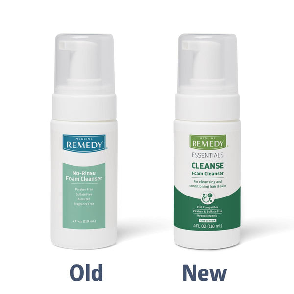 Remedy Essentials No-Rinse Foam Cleanser, 4 oz. Pump Bottle, 24/CS (MSC09104) Case of 24