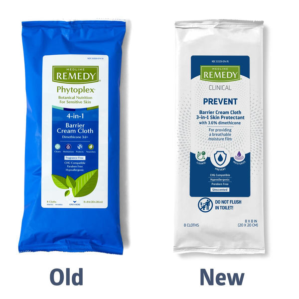 Remedy Clinical Barrier Cream Cloth, Unscented, 8 Cloths/Pk, 32/CS (MSC092507) Case of 32