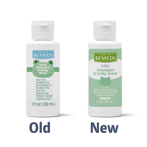 Remedy Baby Shampoo and Body Wash, .85 oz., 144/CS (MSC092FFW01) Case of 144