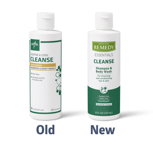 Remedy Essentials Shampoo & Body Wash, Kiwi Mango, 8 oz., 48/CS (MSC095060) Case of 48