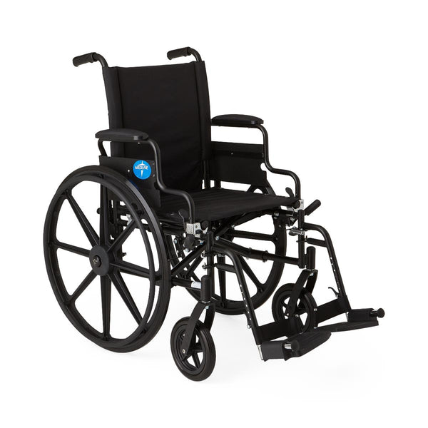 K4 Lightweight Wheelchair with Swing-Back Desk-Length Arms and Swing-Away Footrests, 300 lb. Weight Capacity, 18" Width, 1/EA  (MDS806500) Each