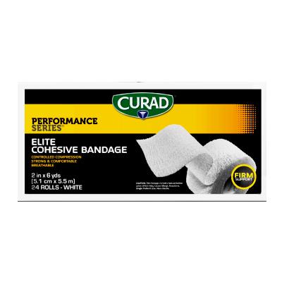 CURAD Performance Series Cohesive Athletic Bandages, White, 2" x 6 yd., 24/CS  (CUR286002W) Case of 24