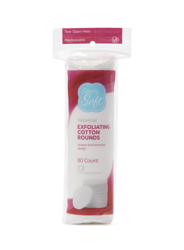 Simply Soft Exfoliating Cotton Rounds, 24/CS (RSS10007) Case of 24