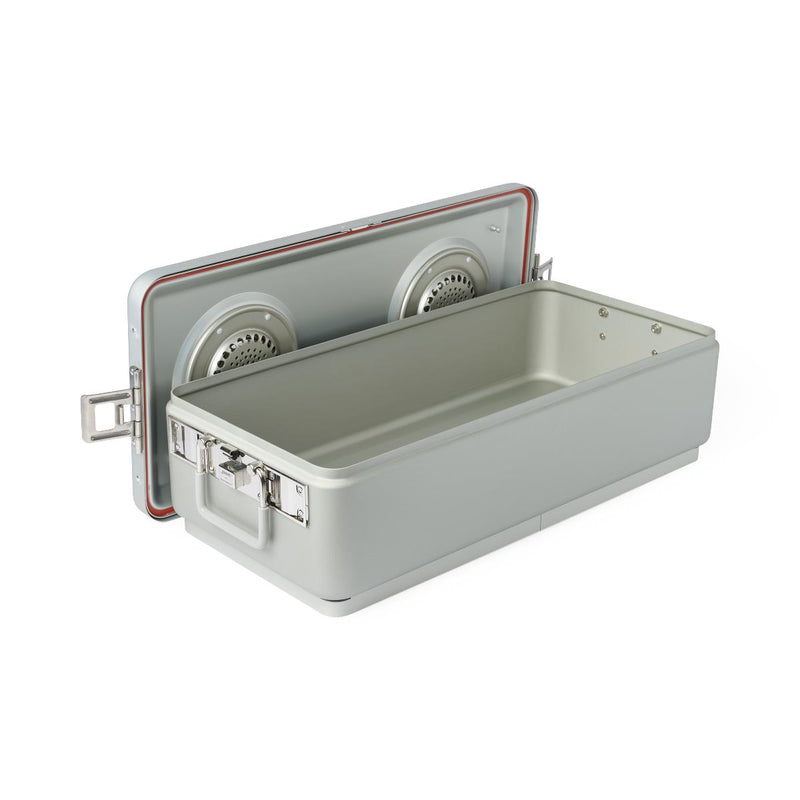 Steriset Full-Sized Sterilization Containers with Drain and Lid, 1/EA (WAG2VC17ASA) Each