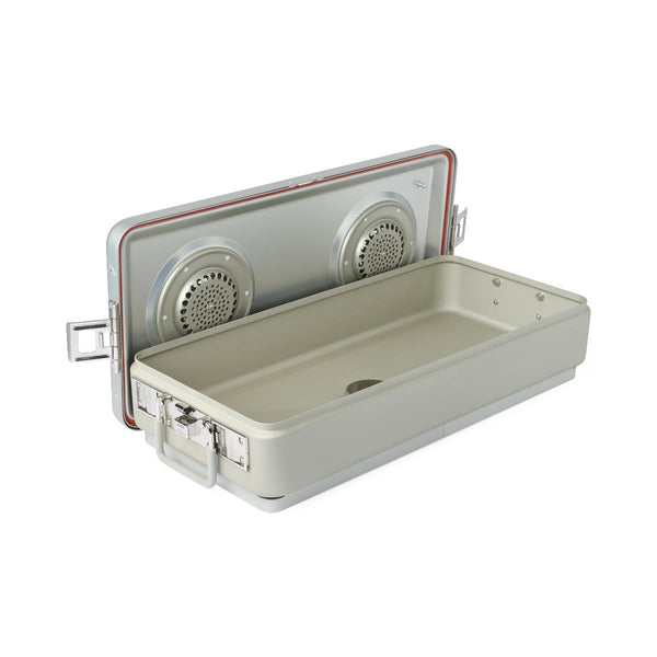 Steriset Full-Sized Sterilization Containers with Drain and Lid, 1/EA (WAG2VC13ASA) Each