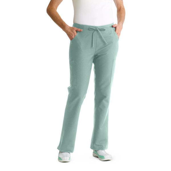 ComfortEase Women's Modern Fit Cargo Scrub Pants with 4 Pockets, Seaspray, Regular Inseam, Size XL, 1/EA  (8865JSSXL) Each