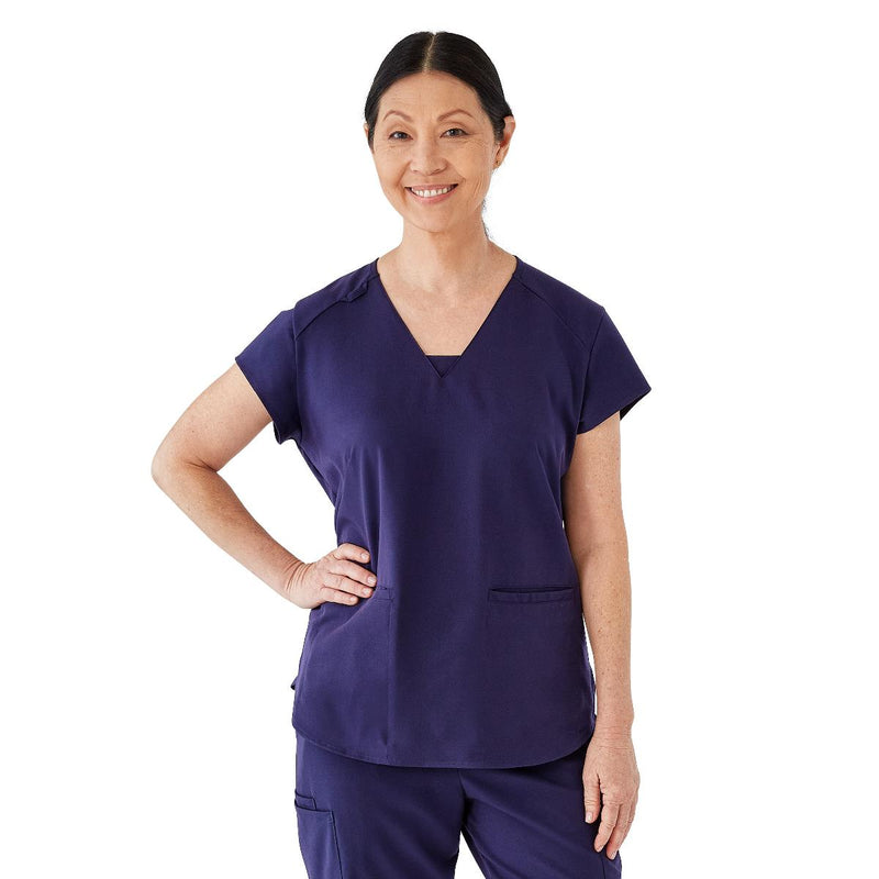 Monroe AVE Women's Scrub Top, Navy, M, 1/EA  (4805NVYM) Each