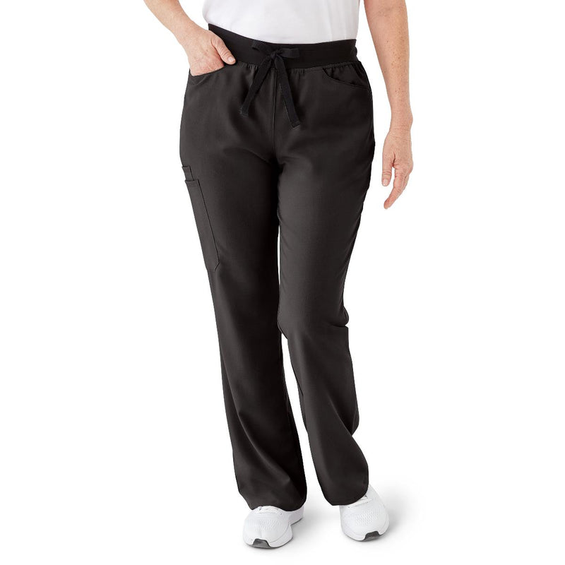 Coastal AVE Women's Scrub Pant, Black, S Petite, 1/EA  (4912BLKSP) Each