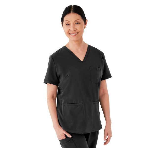 Lex AVE Women's Scrub Top, Black, Size L, 1/EA  (4802BLKL) Each