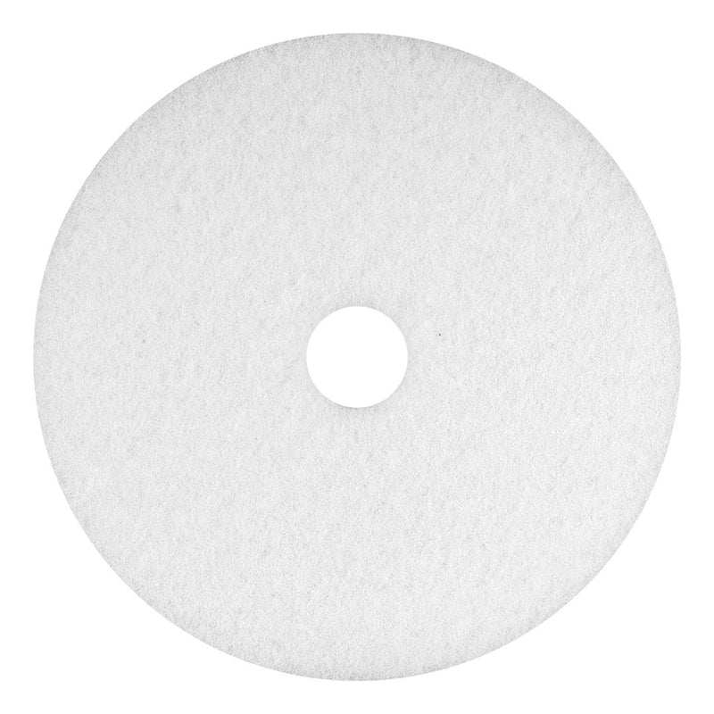 Ultra-High-Speed Polishing Floor Pad, White, 19", 5/CS (EVSPPLSH19W) Case of 5