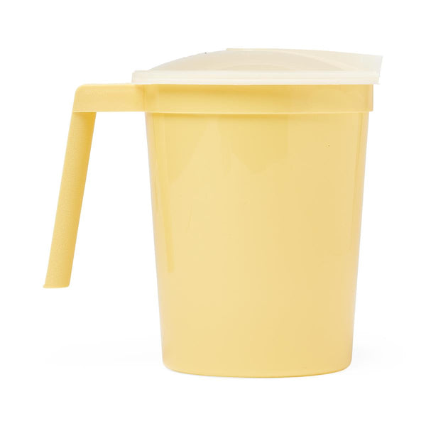 Noninsulated Plastic Pitcher with Handle and Lid, Gold, 1,000 cc, 100/CS  (DYND80521) Case of 100