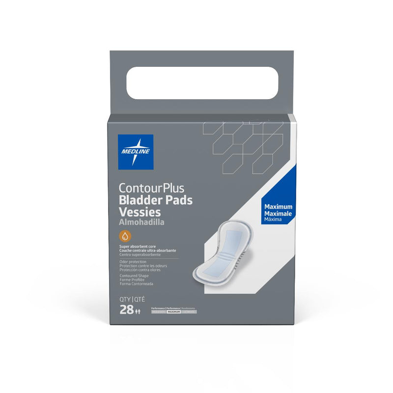 ContourPlus Bladder Control Pad for Incontinence, Maximum, 6.5" x 13.5", 168/CS (BCPE02) Case of 168