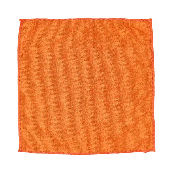 Microfiber Cleaning Cloth, 12" x 12", Lightweight, Light Orange, 250/CS (MDT217637) Case of 250