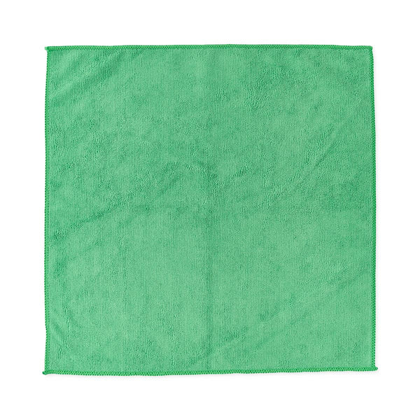 Microfiber Cleaning Cloth, 16" x 16", Medium-Weight, Green, 250/CS (MDT217848) Case of 250