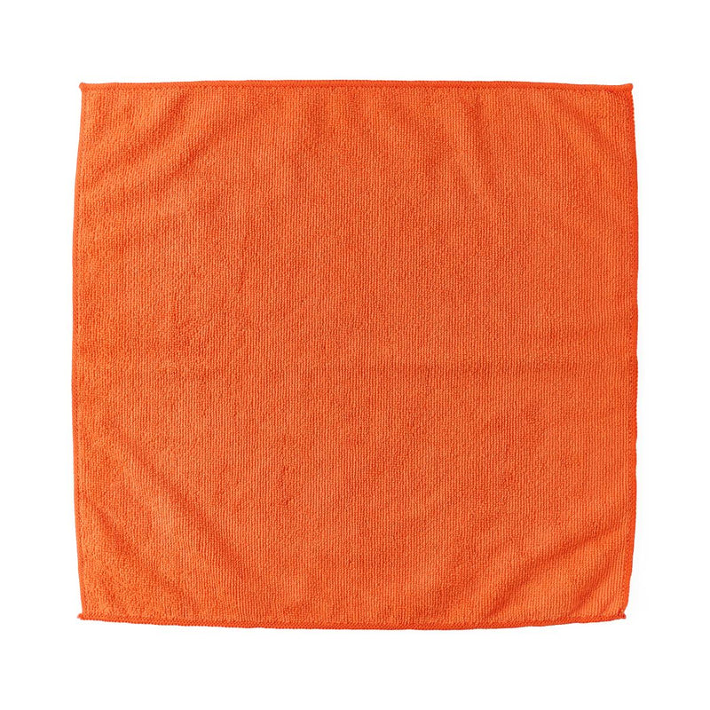 Microfiber Cleaning Cloth, 16" x 16", Lightweight, Light Orange, 250/CS (MDT217673) Case of 250