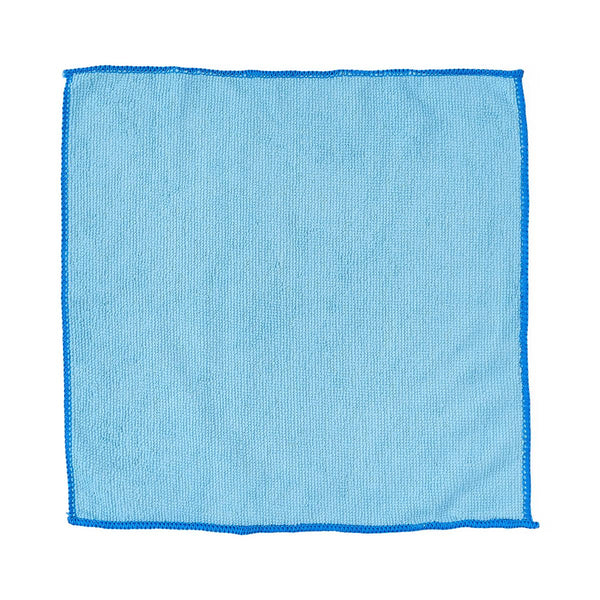 Microfiber Cleaning Cloth, 12" x 12", Lightweight, Light Blue, 250/CS (MDT217649) Case of 250