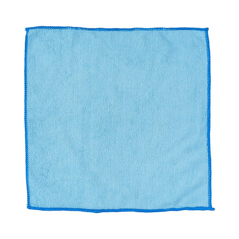 Microfiber Cleaning Cloth, 12" x 12", Lightweight, Light Blue, 250/CS (MDT217649) Case of 250