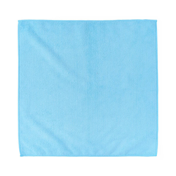 Microfiber Cleaning Cloth, 16" x 16", Medium-Weight, Blue, 250/CS (MDT217645) Case of 250