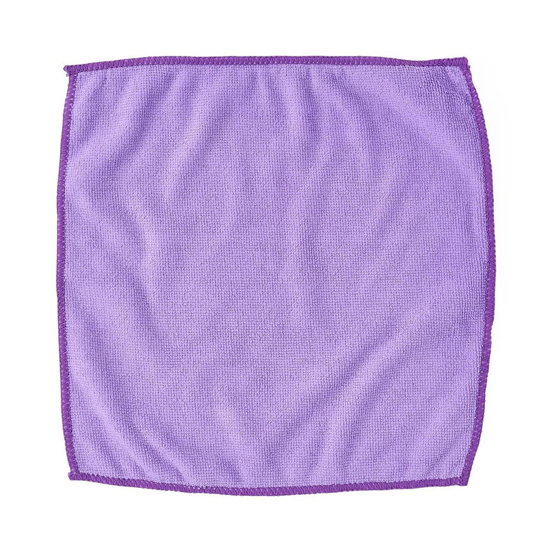 Microfiber Cleaning Cloth, 12" x 12", Lightweight, Light Purple, 250/CS (05166CS) Case of 250