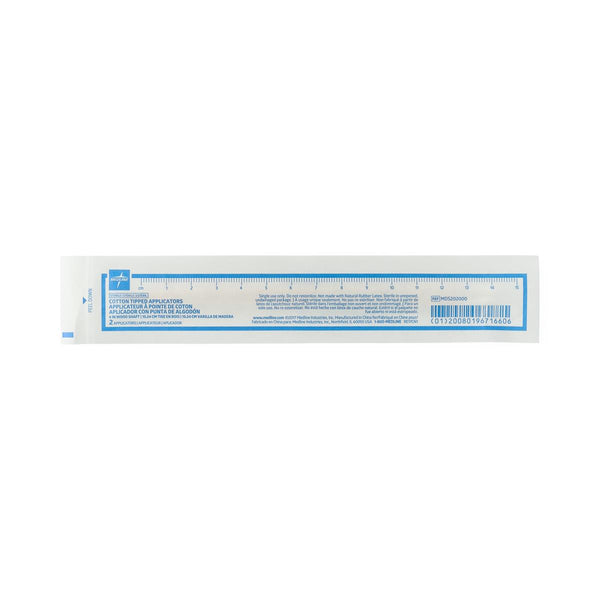 Sterile Cotton-Tipped Wood Applicator, 6", 2/Inner Pack (100 Packs/Box, 10 Boxes/Case), 200/BX (MDS202000ZZ) Box of 200