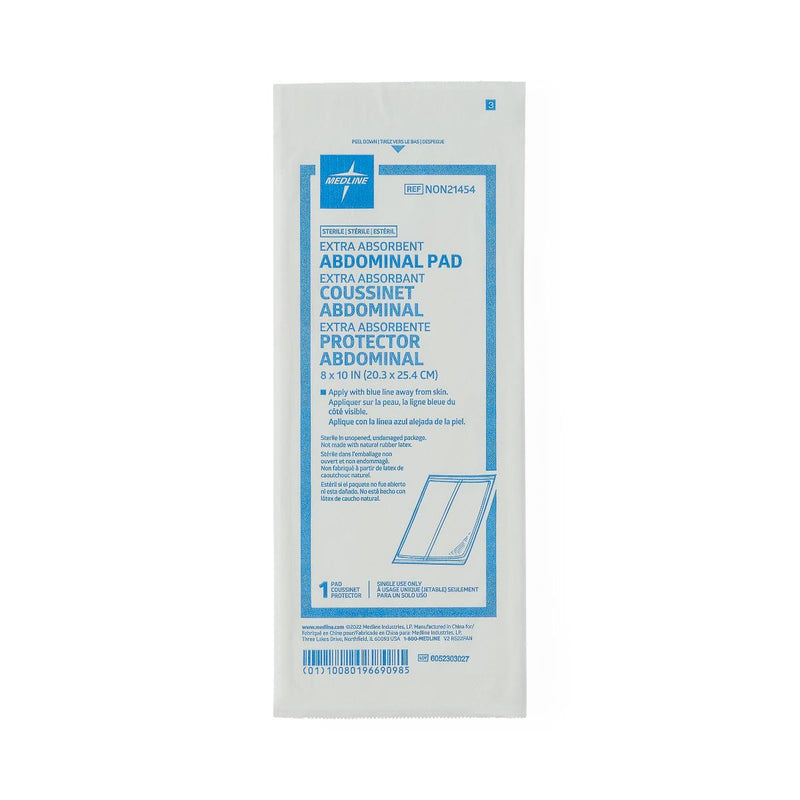 Sterile Abdominal Pad, 8" x 10", 18/BX  (NON21454Z) Box of 18