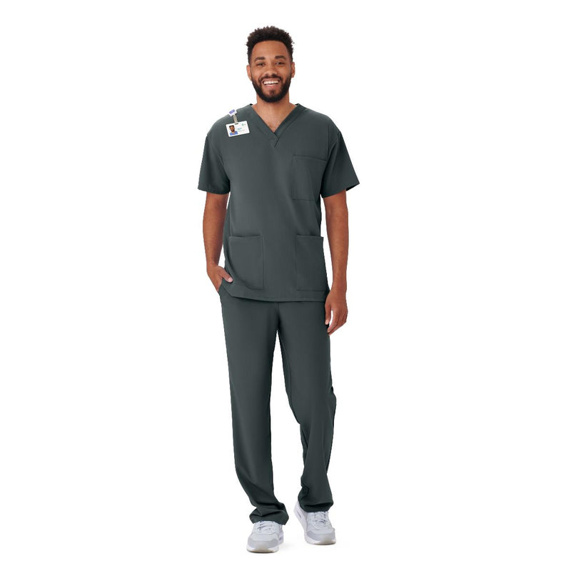 Henderson AVE Unisex Scrub Top with 3 Pockets, Charcoal, Size 2XS, 1/EA  (4615CHRXXS) Each