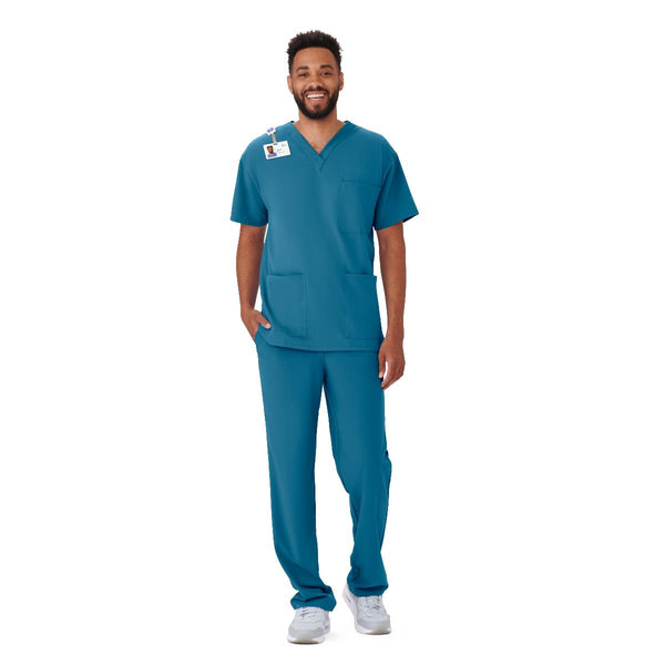 Henderson AVE Unisex Scrub Top with 3 Pockets, Carribean Blue, Size 2XL, 1/EA  (4615CRBXXL) Each