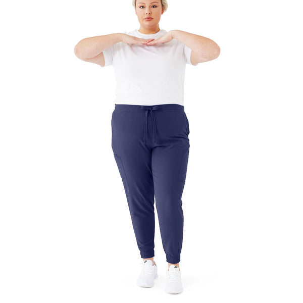 First AVE Women's 7-Pocket Jogger-Style Scrub Pant, Navy, Size 2XL, 1 EA (2544NVYXXL) Each
