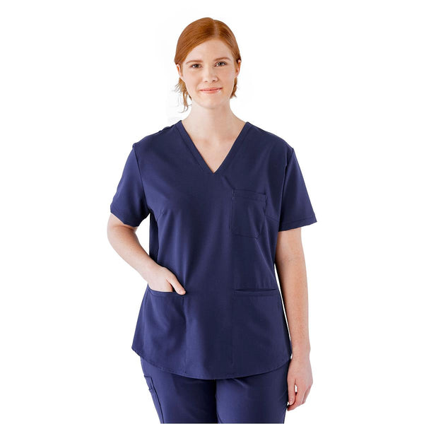 Lex AVE Women's Scrub Top, Navy, Size M, 1/EA  (4802NVYM) Each