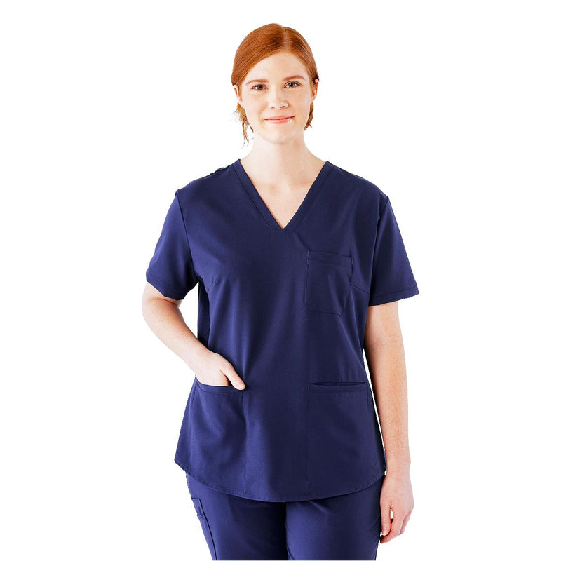 Lex AVE Women's Scrub Top, Navy, Size XL, 1/EA  (4802NVYXL) Each