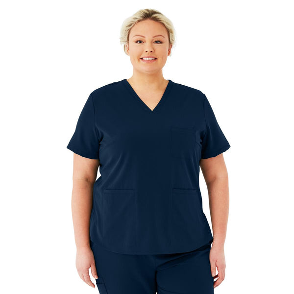 Lex AVE Women's Scrub Top, Navy, Size 5XL, 1/EA  (4802NVY5XL) Each