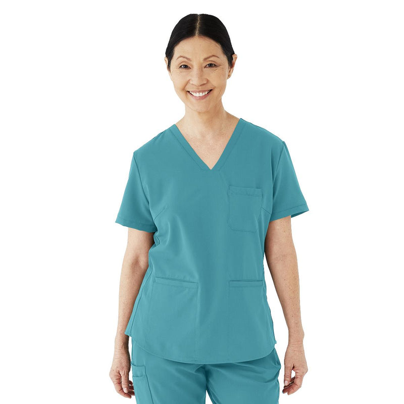 Lex AVE Women's Scrub Top, Teal, Size S, 1/EA  (4802TLBS) Each