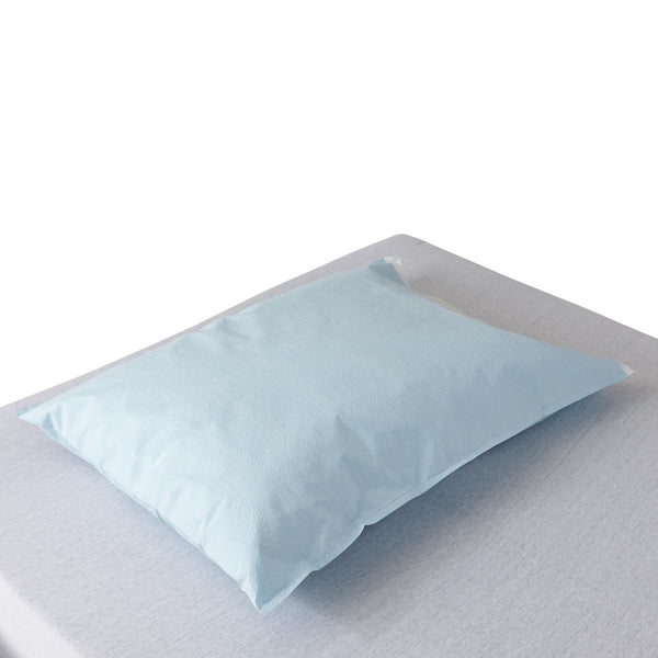 Disposable Tissue/Poly Pillowcase, 21" x 30", Blue, 100/CS  (NON24346) Case of 100