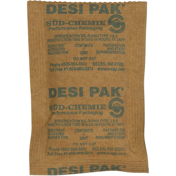 3 x 4 x 1/4" Kraft Clay Desiccants - 34 Gallon Drum, Case Of 1300 Case Of 1300