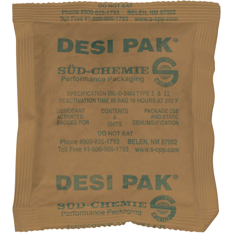 5 x 5 1/2 x 1/2" Kraft Clay Desiccants - 34 Gallon Drum (DES112) Case Of 500