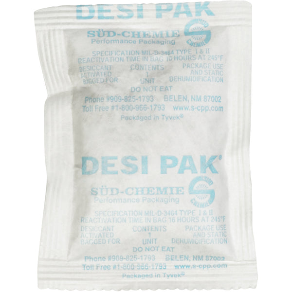 3 x 4 x 1/4" Tyvek® Clay Desiccants - 34 Gallon Drum (DES128) Case Of 1300