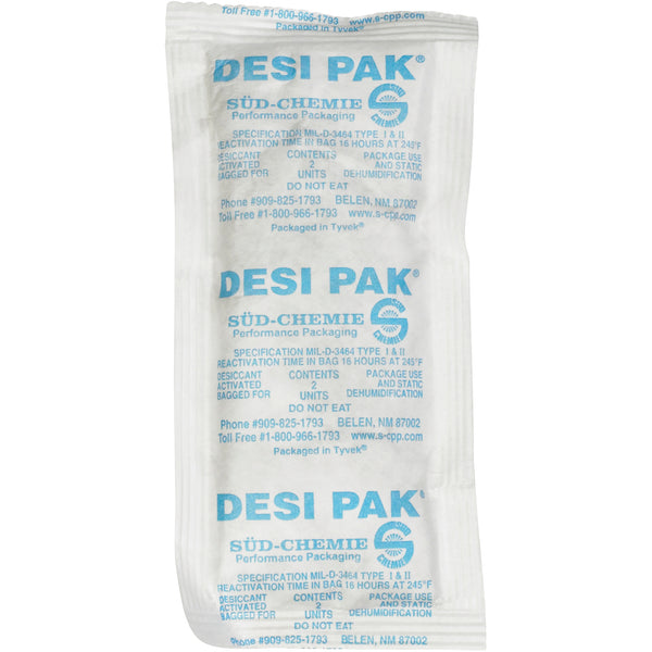 3 x 6 x 3/8" Tyvek® Clay Desiccants - 34 Gallon Drum (DES129) Case Of 800