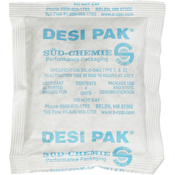 5 x 5 1/2 x 1/2" Tyvek® Clay Desiccants - 34 Gal Drum (DES130) Case Of 500