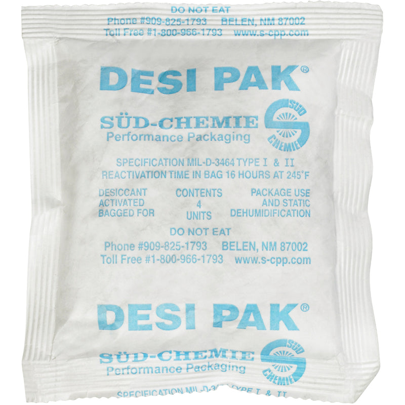 5 x 5 1/2 x 1/2" Tyvek® Clay Desiccants - 34 Gal Drum (DES130) Case Of 500