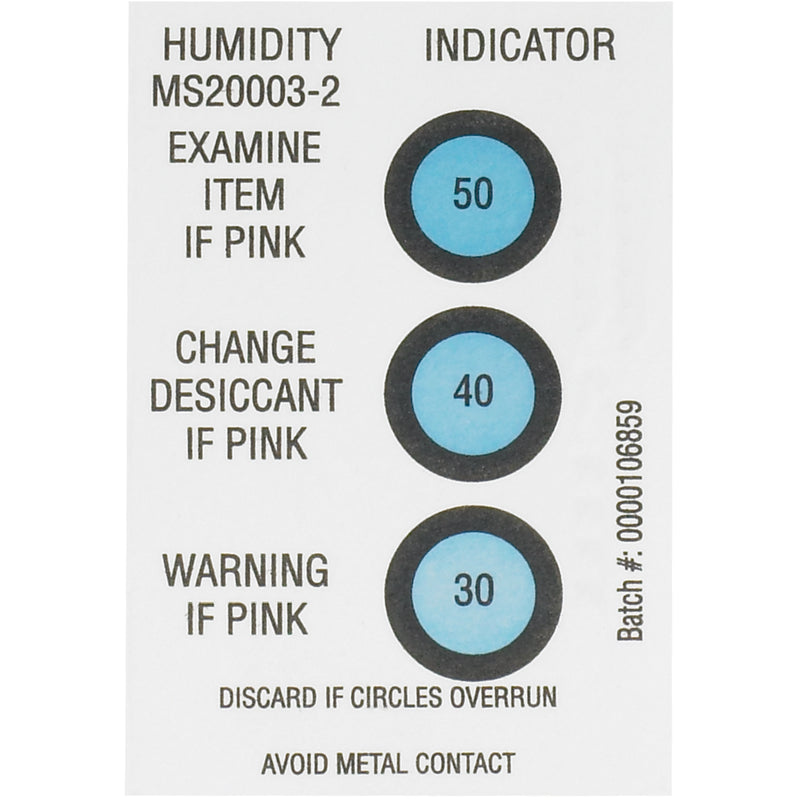 2 x 3" 30-40-50% Humidity Indicators (DES160) Case Of 125