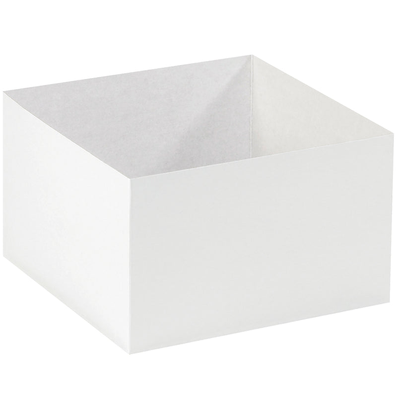 10 x 10 x 6" White Deluxe Gift Box Bottoms, Case Of 50 Case Of 50