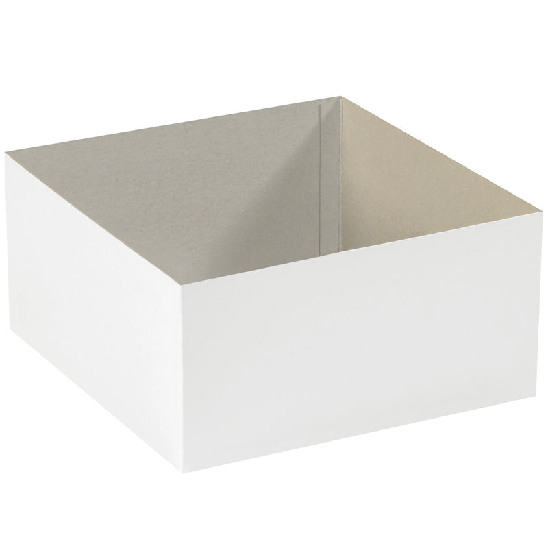 12 x 12 x 6" White Deluxe Gift Box Bottoms, Case Of 50 Case Of 50