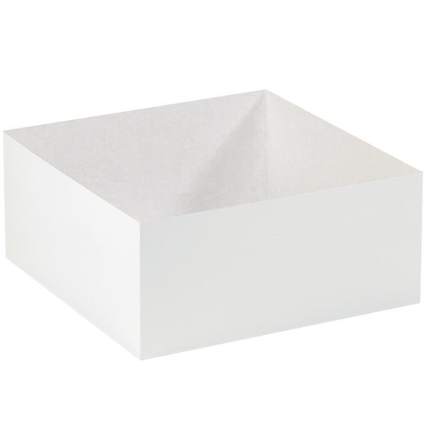 14 x 14 x 6" White Deluxe Gift Box Bottoms, Case Of 50 Case Of 50