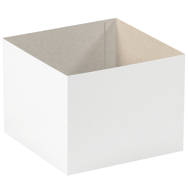 8 x 8 x 6" White Deluxe Gift Box Bottoms (DGB886W) Case Of 50