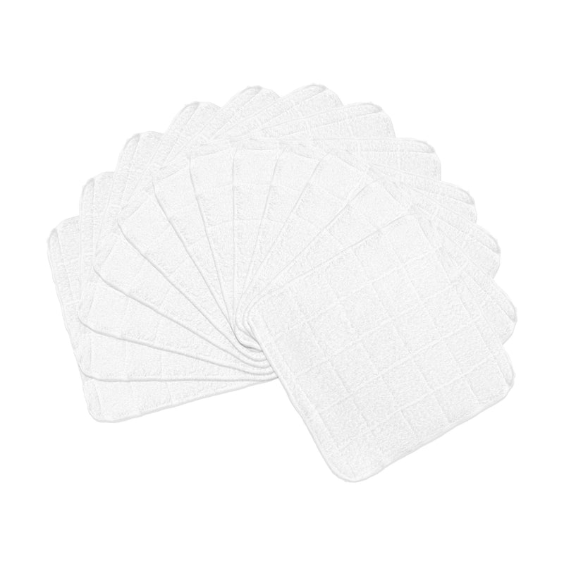 Arkwright Home Cooks Linen Dishcloth 12x12 White (12/Pack) (PNP-DISH-WHITE) 12/PK