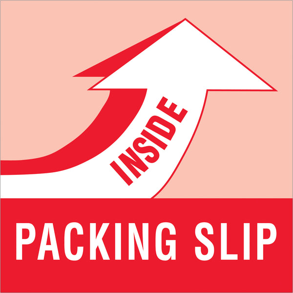 4 x 4" - "Packing Slip Inside" Labels, Roll Of 500 Roll Of 500