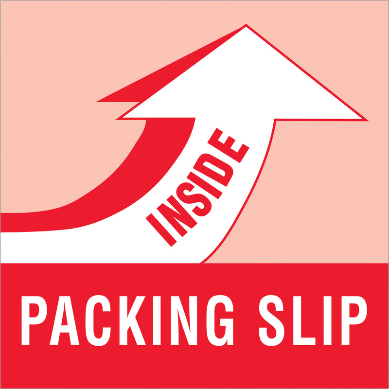 4 x 4" - "Packing Slip Inside" Labels, Roll Of 500 Roll Of 500