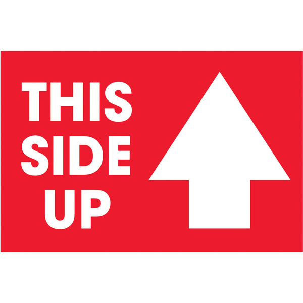 2 x 3" - "This Side Up" Arrow Labels (DL1307) Roll Of 500