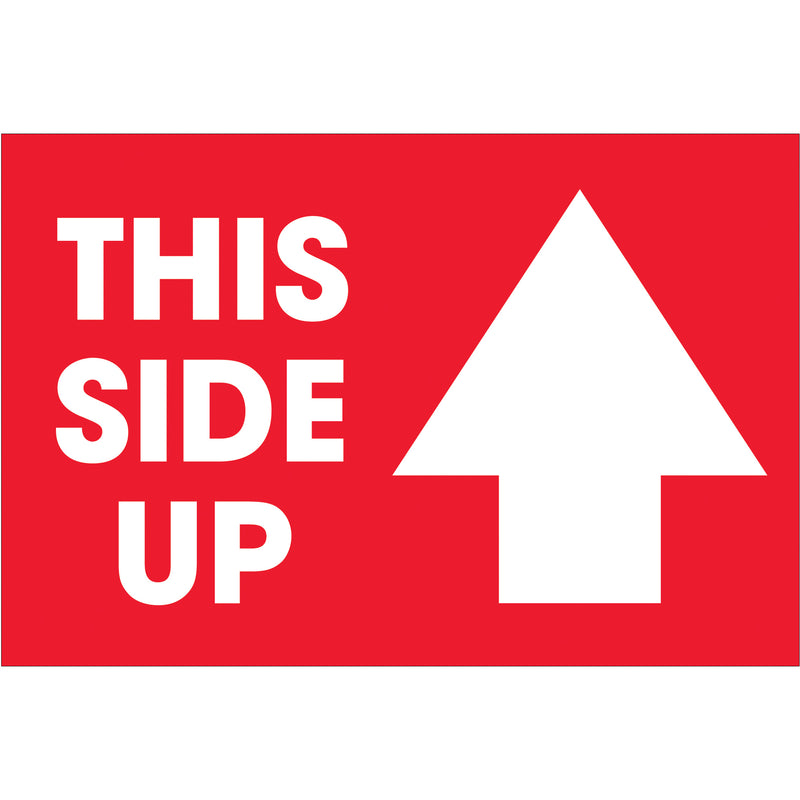 2 x 3" - "This Side Up" Arrow Labels (DL1307) Roll Of 500