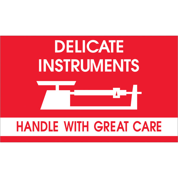 3 x 5" - "Delicate Instruments - HWC" Labels (DL1340) Roll Of 500